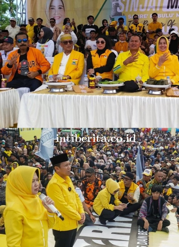 Ambarala Kerahkan Loyalisnya Ramaikan Kampanye Akbar Paslon Bupati Sinjai Kartini Ottong - Muzakkir